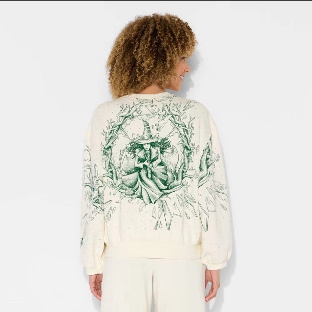 Wicked × Katie Kime Women's Good/Bad Graphic Pullover
Sweatshirt - Cream - Picture 2 of 8